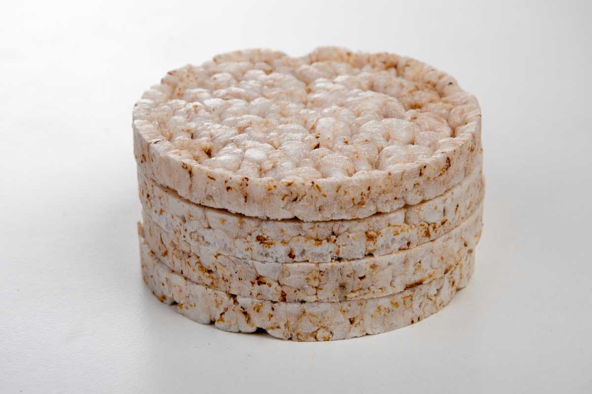 gallette di riso che formano torre