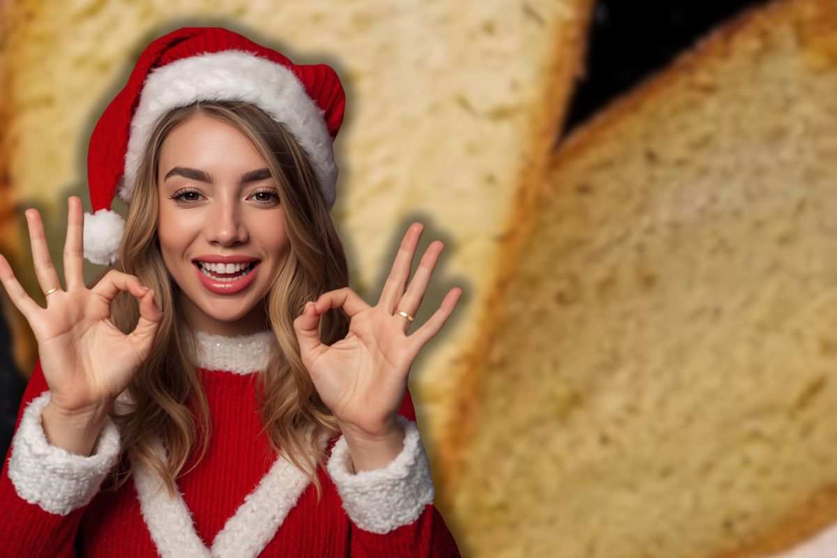 pane senza lievito tagliato a fette e donna che fa ok con le mani