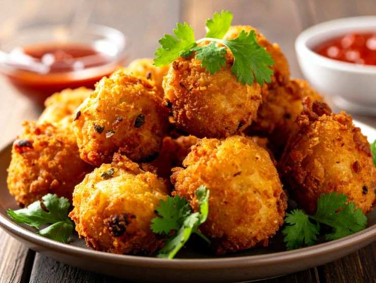 piatto con bocconcini croccanti